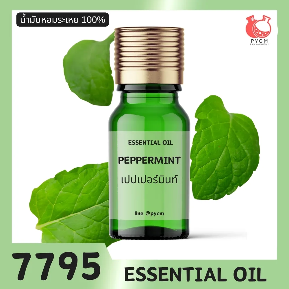 7795 น้ำมันหอมระเหย กลิ่น เปปเปอร์มินท์ PEPPERMINT ESSENTIAL OIL MENTHA PIPERITA