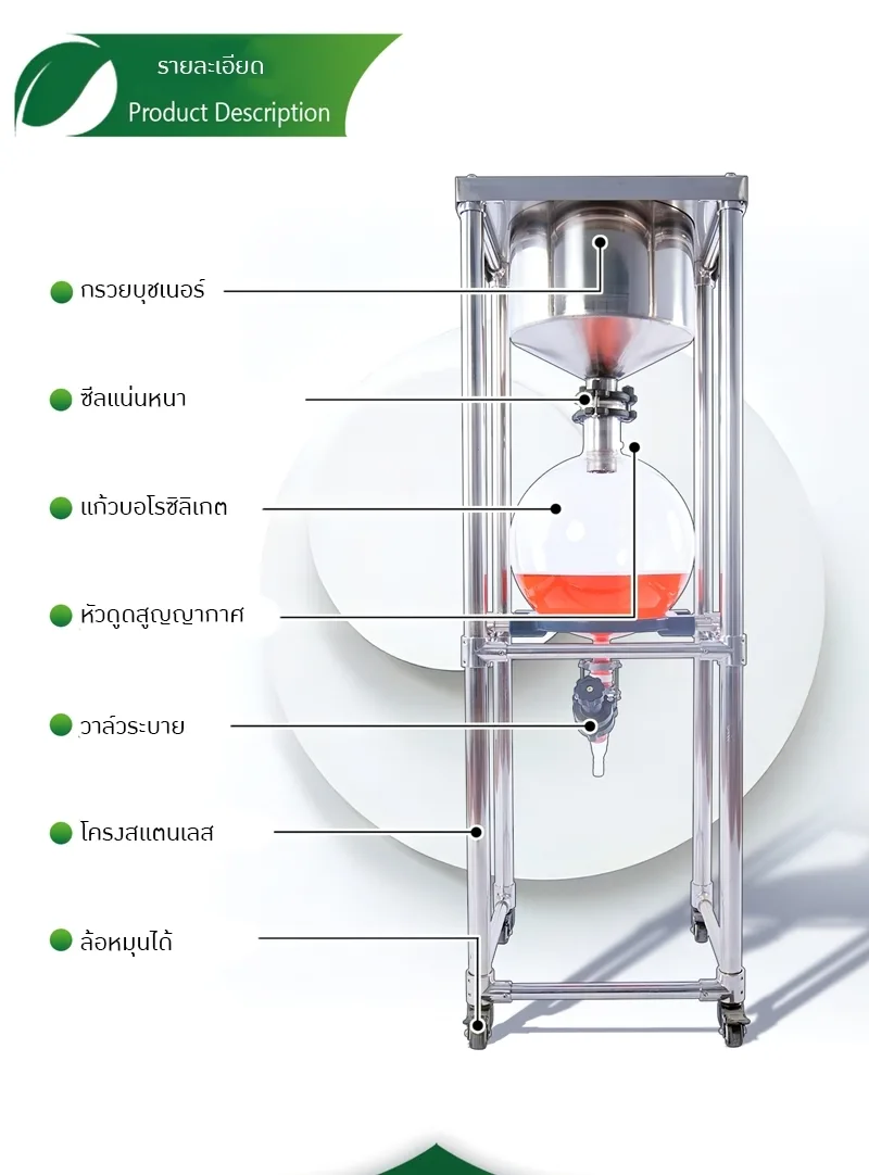 เครื่องกรองสุญญากาศ การแยกของแข็งกับของเหลว Vacuum filter Solid-liquid ZFL