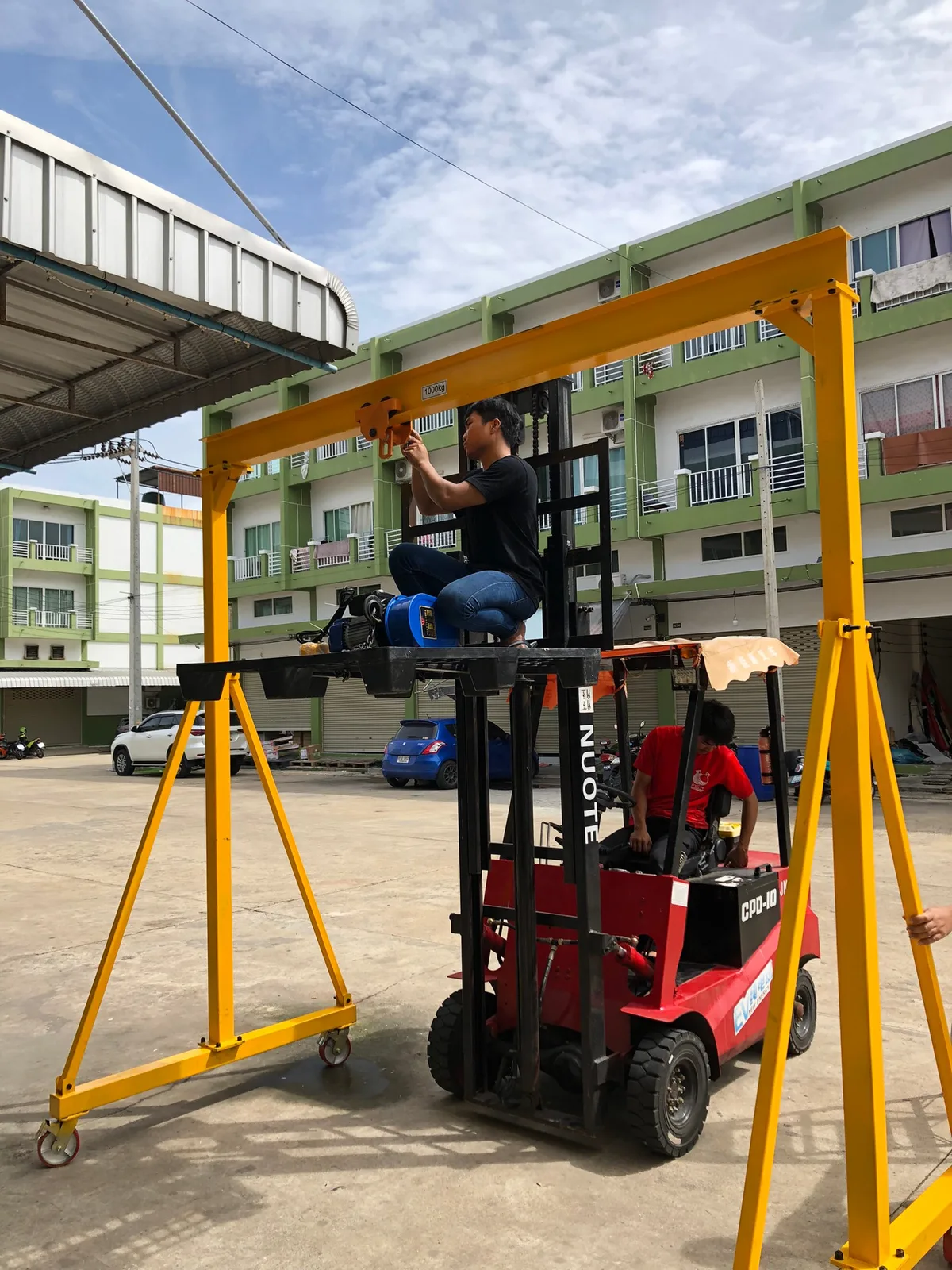 🏗️ เครนสะพานเคลื่อนที่ได้ รุ่น HB-CRAN 🏗️ รหัส 20259