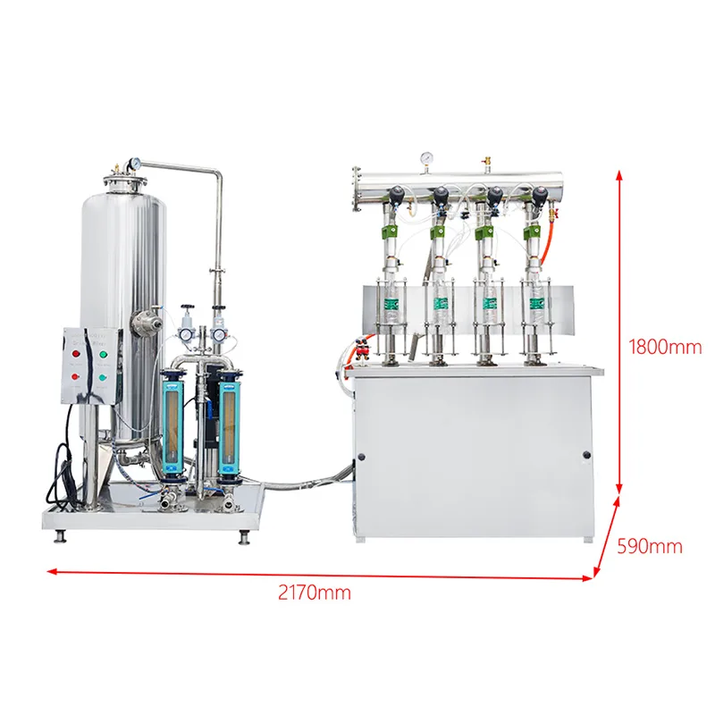 ➕ เครื่องผสมและบรรจุเครื่องดื่มด้วยระบบ CO2 💨 DMC