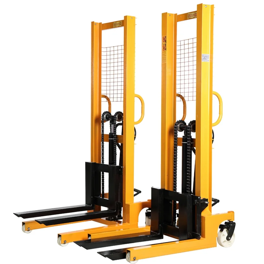 15475Hand Stacker รถยกไฮดรอลิก (รถยกสูงแบบมือโยก หรือเท้าเหยียบ) 1 ตัน/ยกสูง1.6เมตร รถยกพาเลท