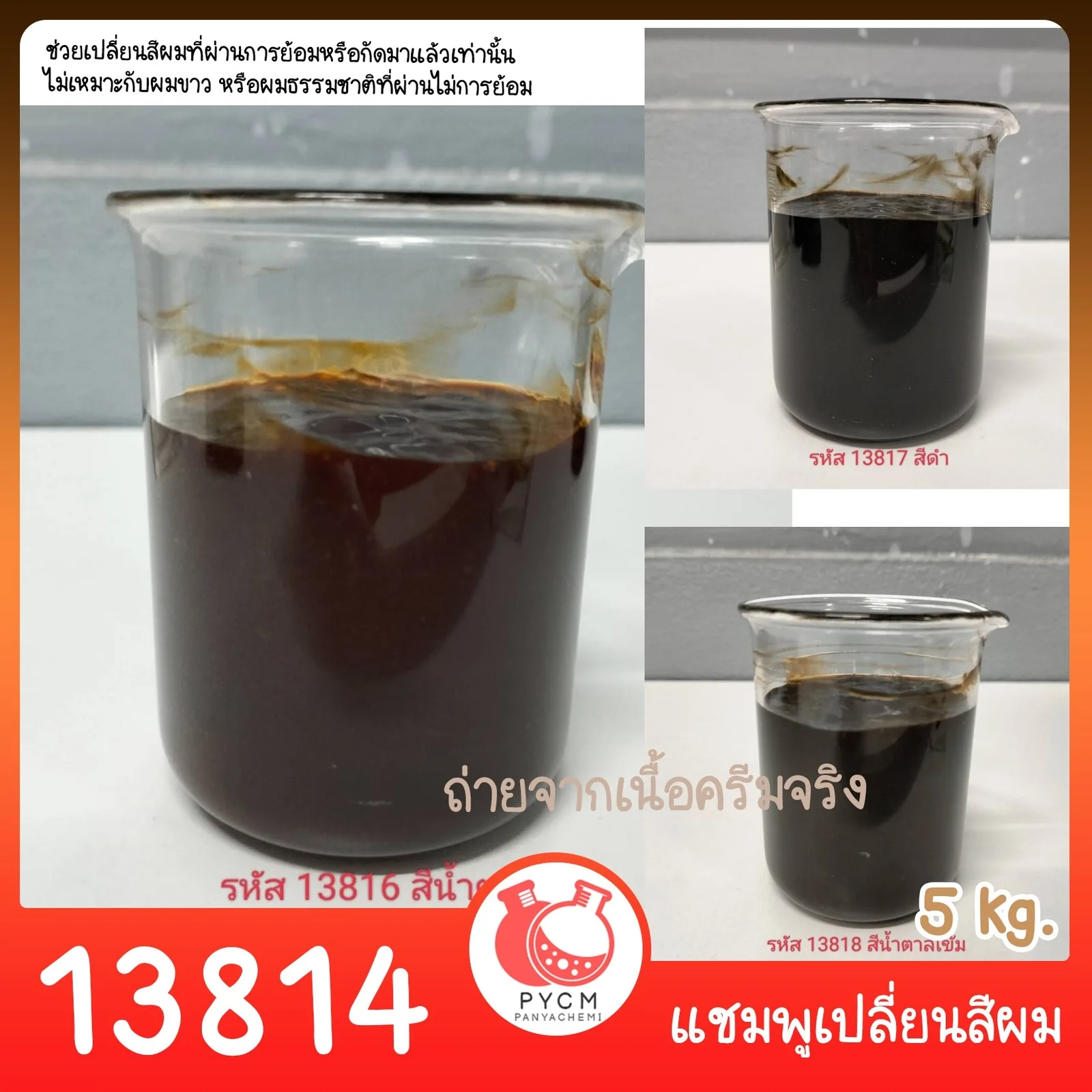 13814 ชุดทำ แชมพูเปลี่ยนสีผม-5kg color refreshing shampoo