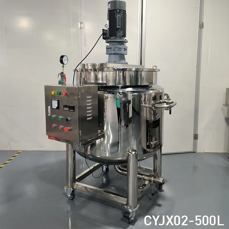 19622 หม้อกวนผสม 3 ชั้น CYJX02-500L สำหรับอุตสาหกรรมอาหารและเครื่องดื่ม!