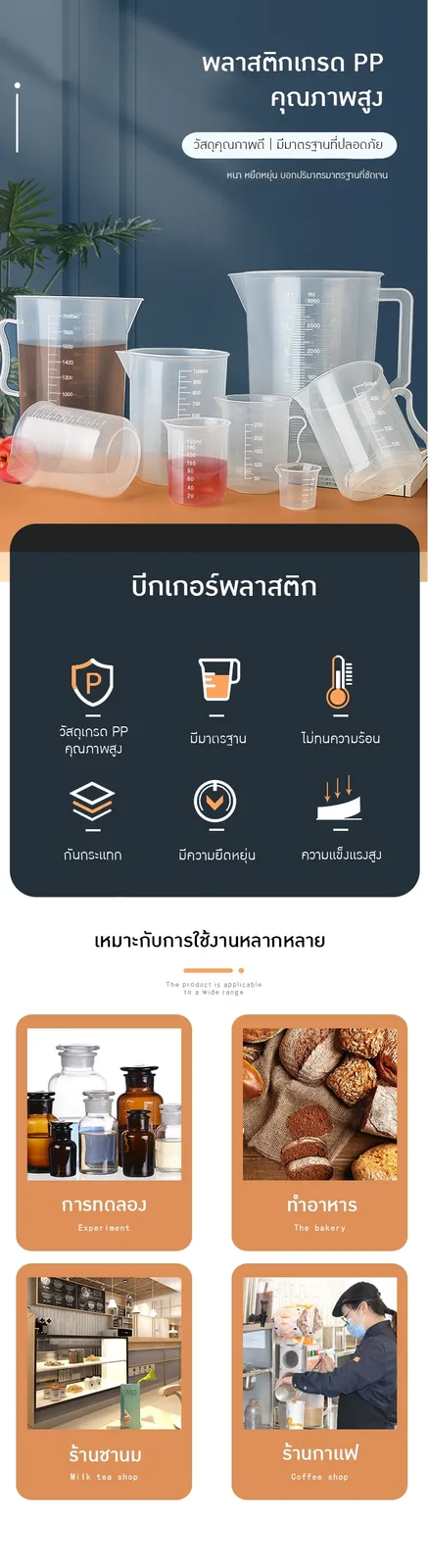 ถ้วยตวงคุณภาพสูง ตอบโจทย์ทุกการใช้งาน! CMX บีกเกอร์