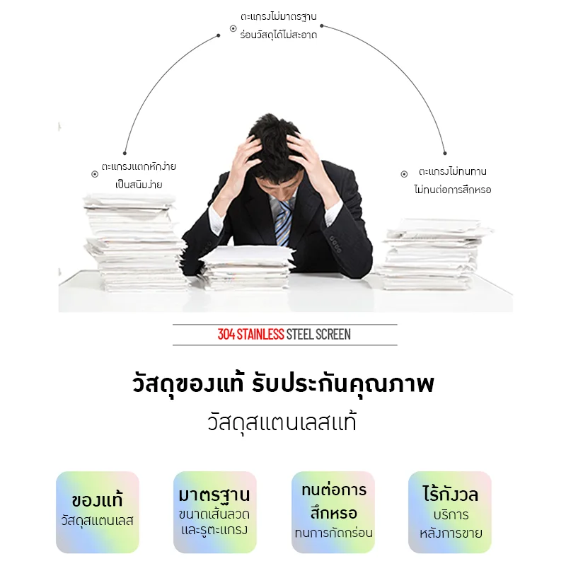 ตะแกรงร่อนวัตถุดิบ Raw Material Sieving Mesh 21041