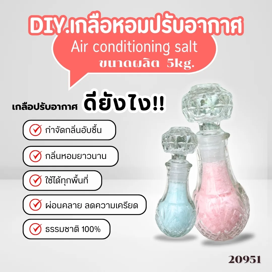 20951 ชุดทำ เกลือหอมปรับอากาศ-5kg