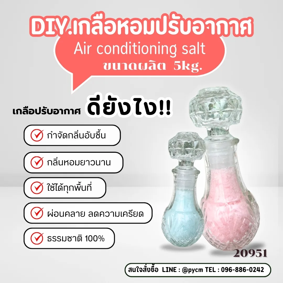 20951 ชุดทำ เกลือหอมปรับอากาศ-5kg