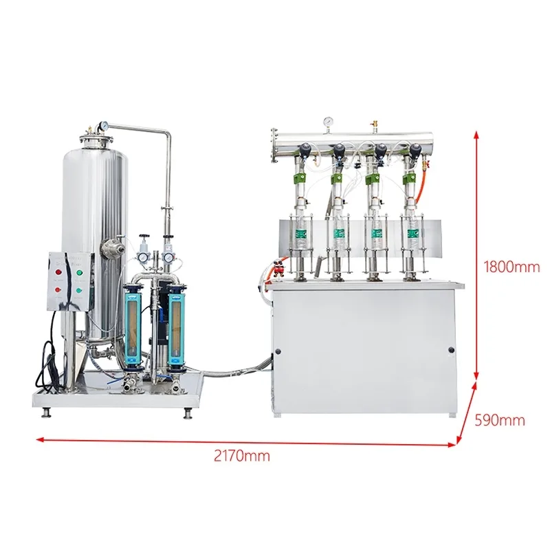 เครื่องผสมและบรรจุเครื่องดื่มด้วยระบบ CO2 รุ่น DMC