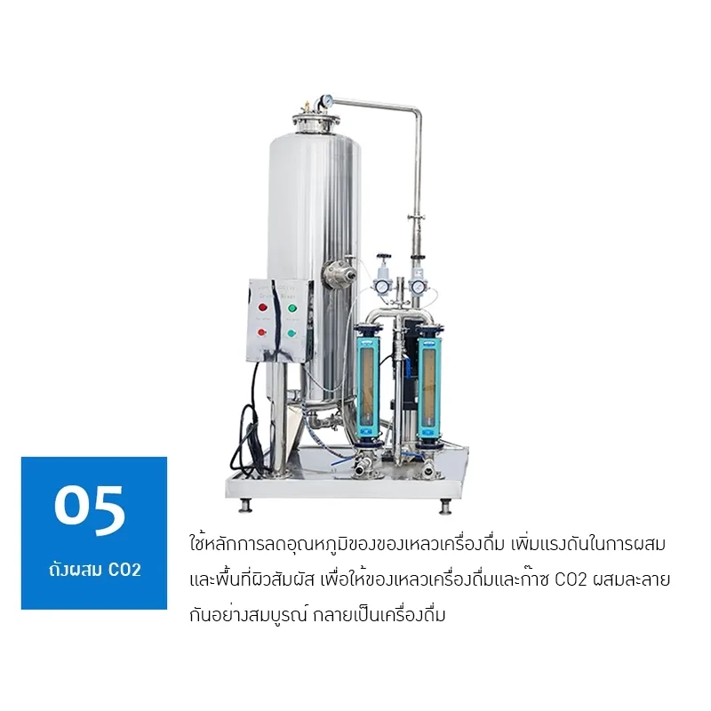 เครื่องผสมและบรรจุเครื่องดื่มด้วยระบบ CO2 รุ่น DMC