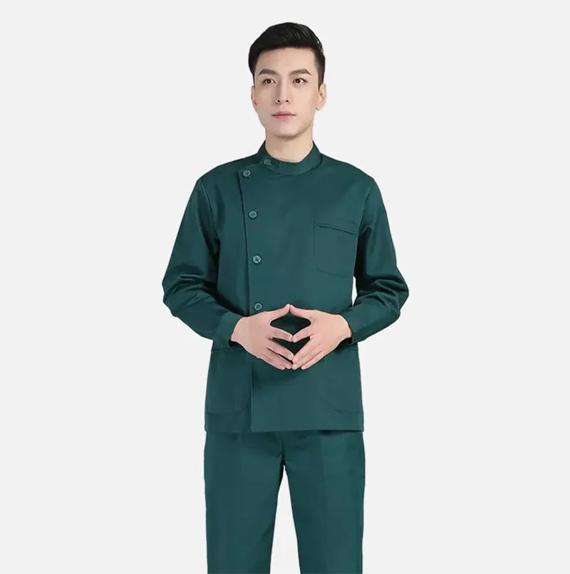 ชุดพยาบาลแขนยาวและแขนสั้น พร้อมกางเกง OLM-3