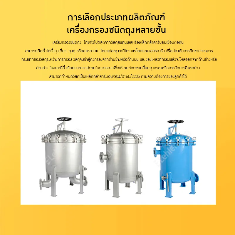 เครื่องกรองถุงสแตนเลส LL-GD-