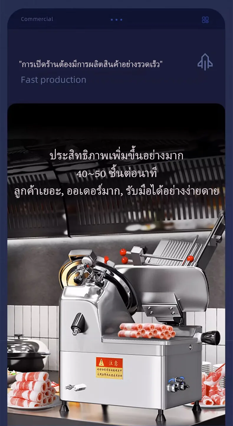 เครื่องหั่นเนื้ออัตโนมัติ/กึ่งอัตโนมัติ รุ่นยอดนิยม