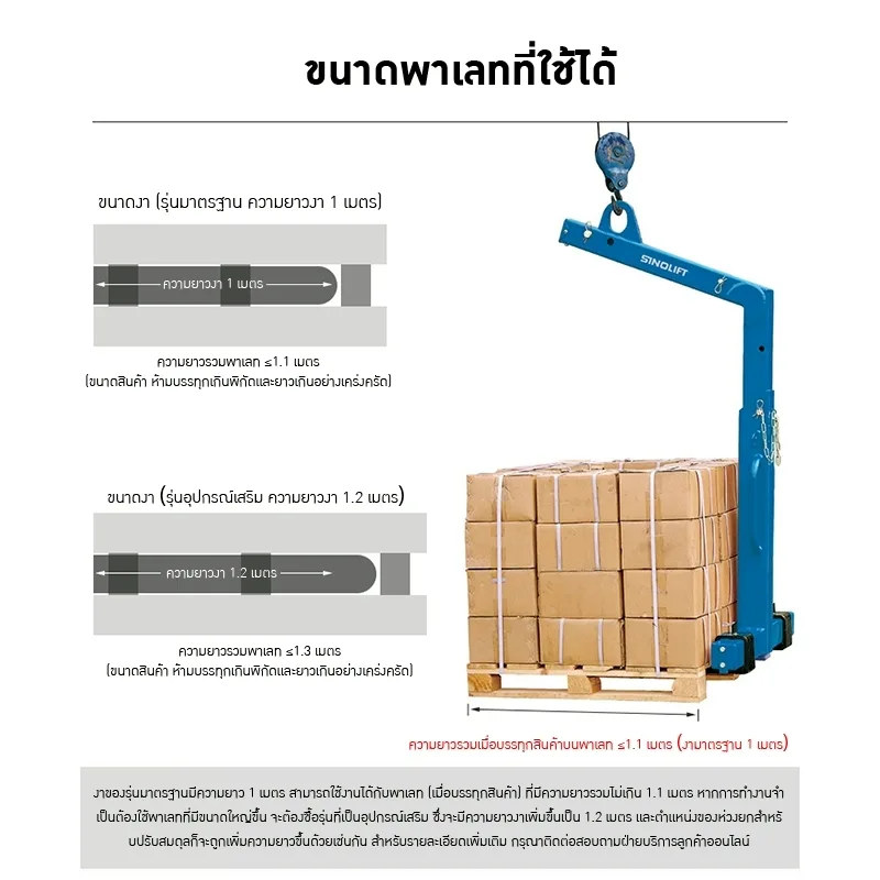 ตะขอเครนยก/งาเครนยก ปรับสมดุลอัตโนมัติ SINOLIFT