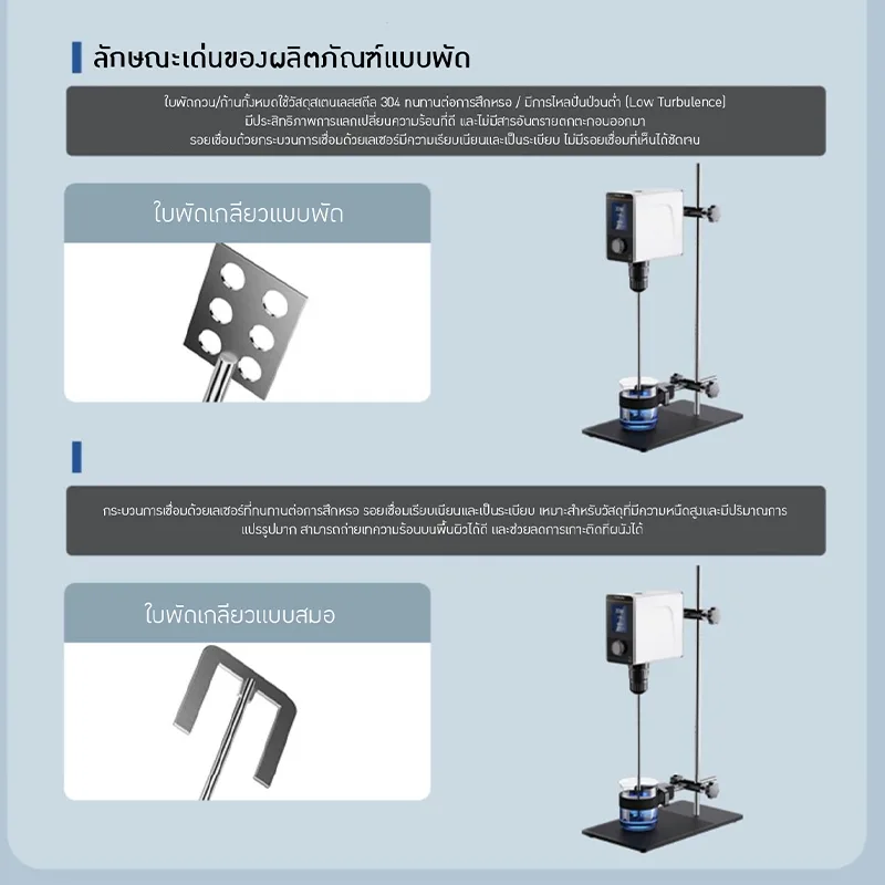 ใบพัดกวนสเตนเลส 304