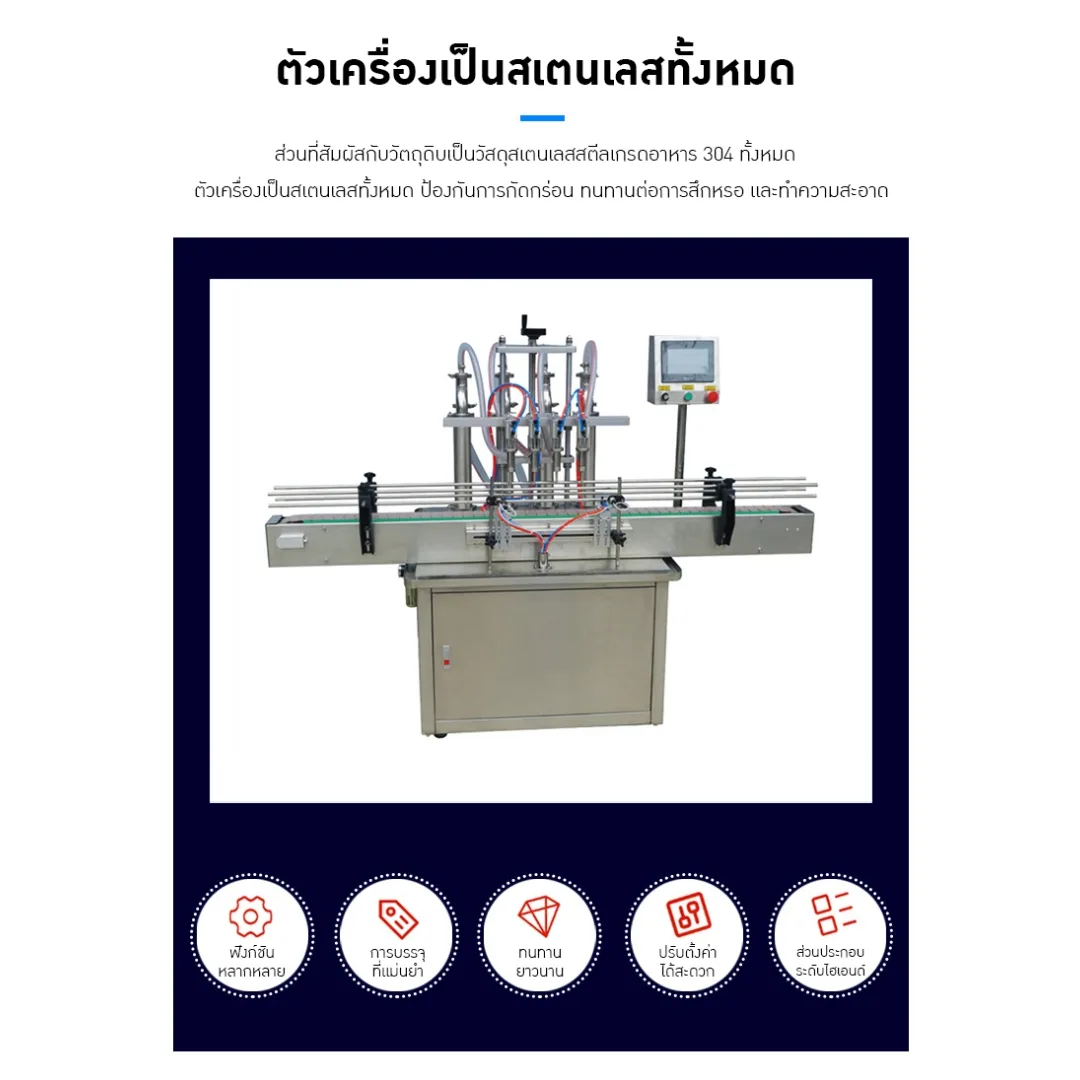 เครื่องบรรจุของเหลวอัตโนมัติแบบลูกสูบ GGB