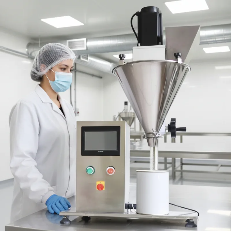 24501 เครื่องบรรจุผงกึ่งอัตโนมัติขนาดตั้งโต๊ะ (Tabletop Powder Filling Machine)