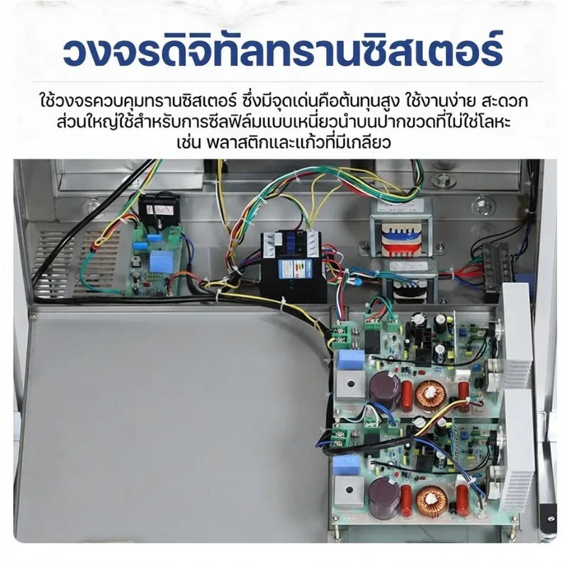 เครื่องซีลฝาฟอยล์ระบบเหนี่ยวนำอัตโนมัติ" (รุ่น LGYF-1900)