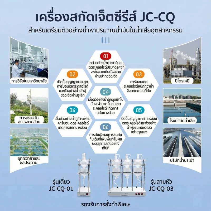เครื่องสกัดแบบเจ็ต JC-CQ Series