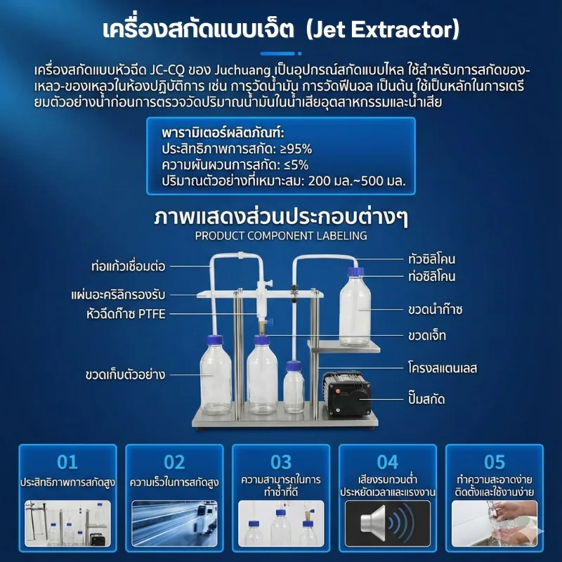 เครื่องสกัดแบบเจ็ต JC-CQ Series