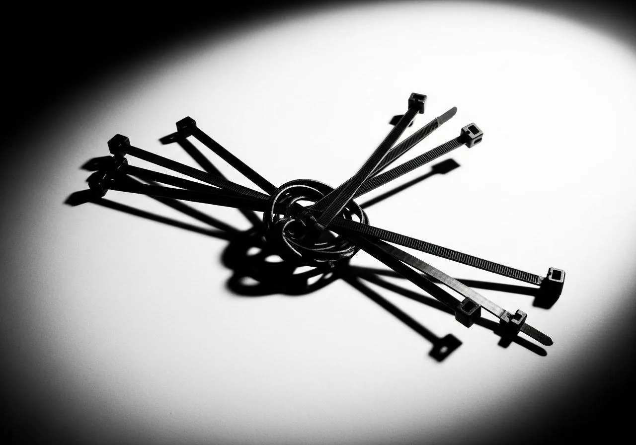 เคเบิ้ลไทร์ (Cable Tie) หรือ หนวดกุ้งดำ ถุงละ 100 ชิ้น