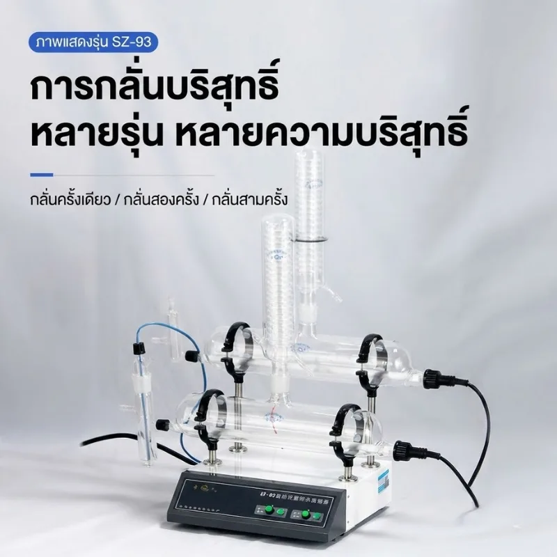 เครื่องกลั่นน้ำบริสุทธิ์อัตโนมัติ SZ Series (Double/Triple Distilled Water)