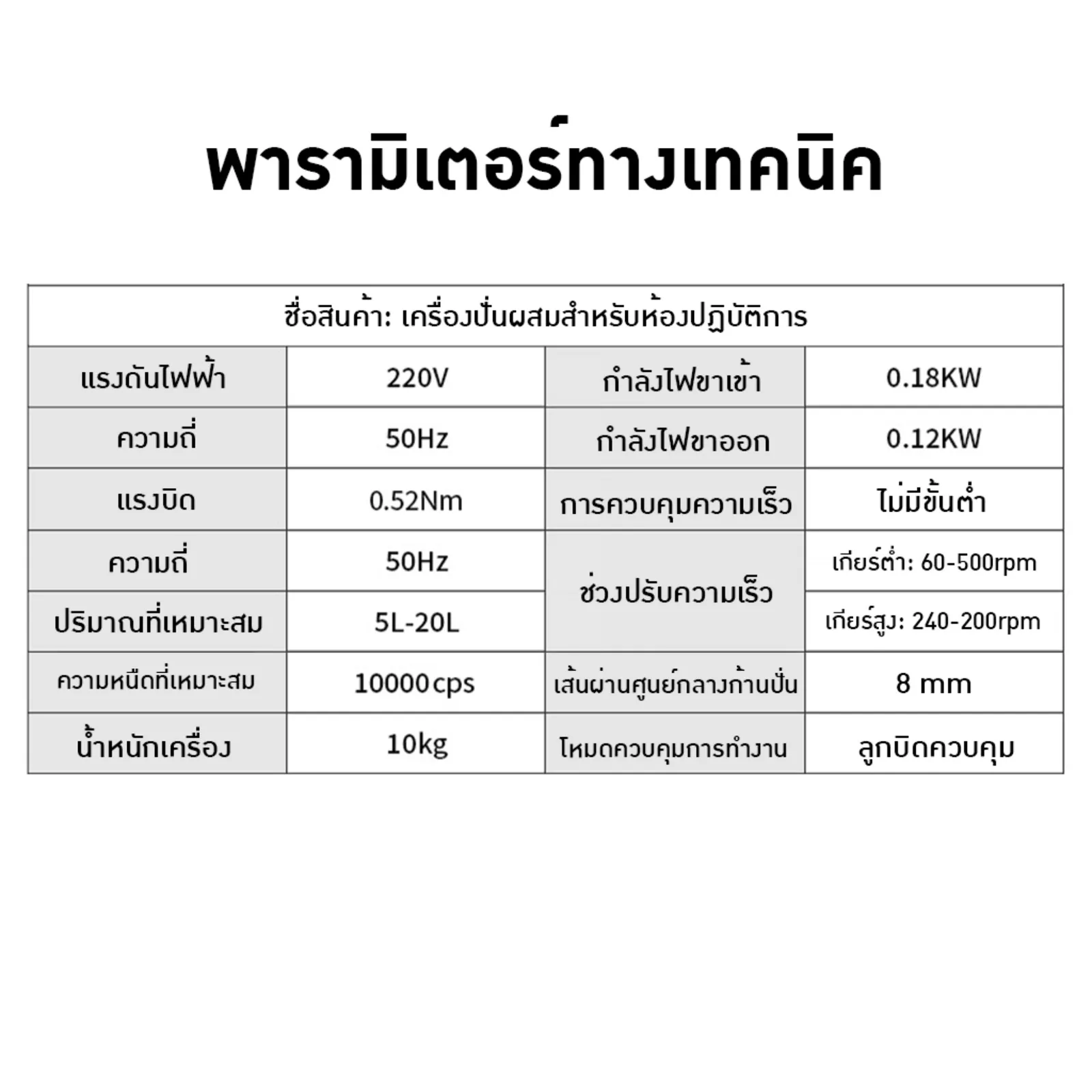25462 เครื่องปั่นผสมสารเคมี (Overhead Stirrer) AM120Z-H