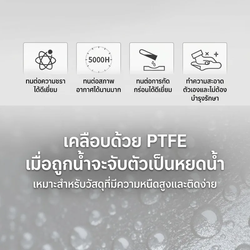 ถังสแตนเลส SS304 บุ PTFE (Teflon) 100%