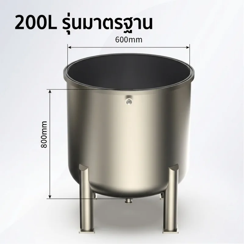 ถังสแตนเลส SS304 บุ PTFE (Teflon) 100%