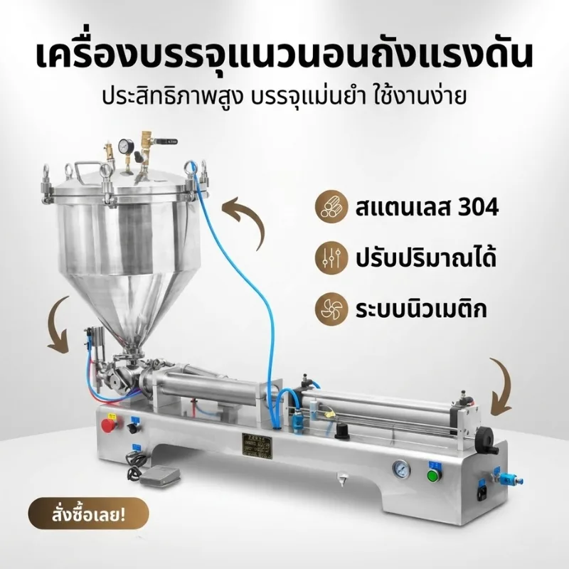 25128 เครื่องบรรจุของหนืดระบบแรงดัน รุ่น G1WTD-1000P