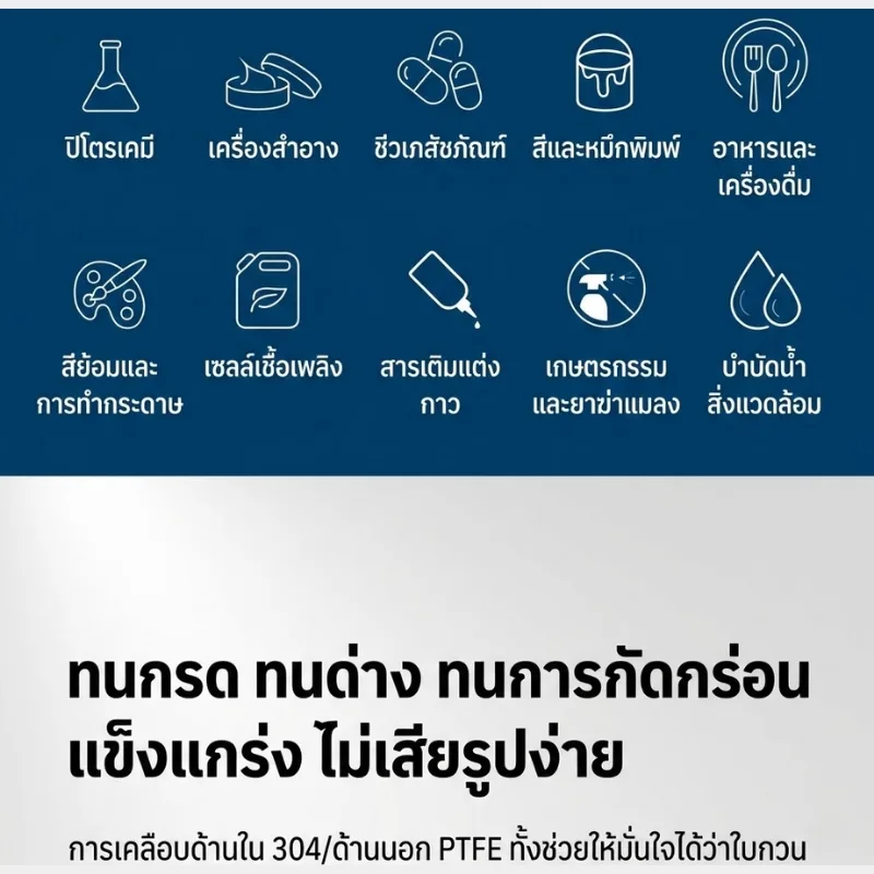 ใบกวนสาร PTFE (Teflon Coated Stirrer)