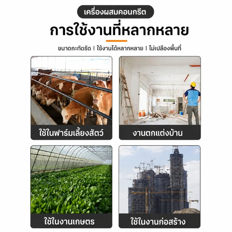 เครื่องผสมอเนกประสงค์ (ผสมปูน/ผสมอาหาร) QB