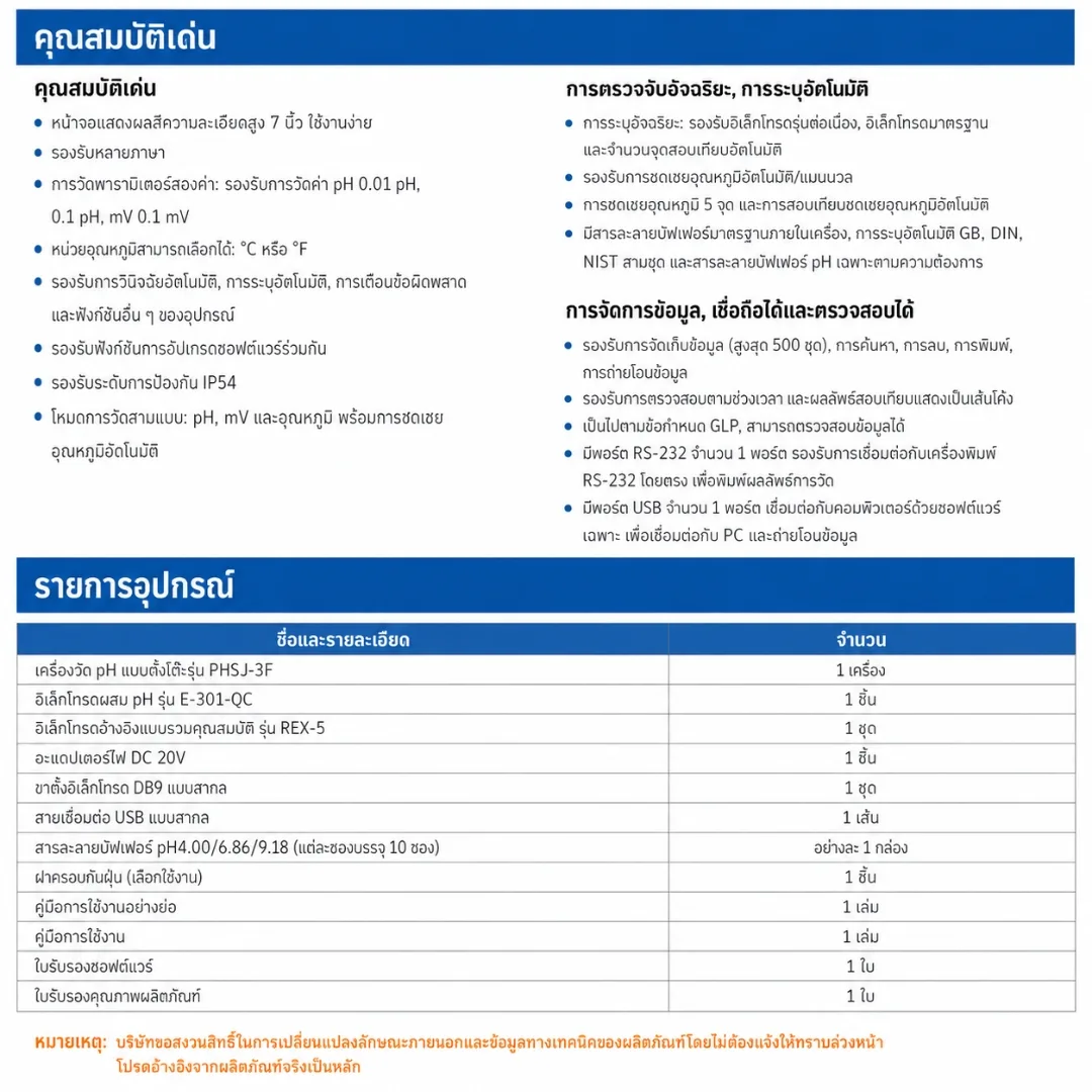 เครื่องวัด pH และวิเคราะห์คุณภาพน้ำอัจฉริยะ