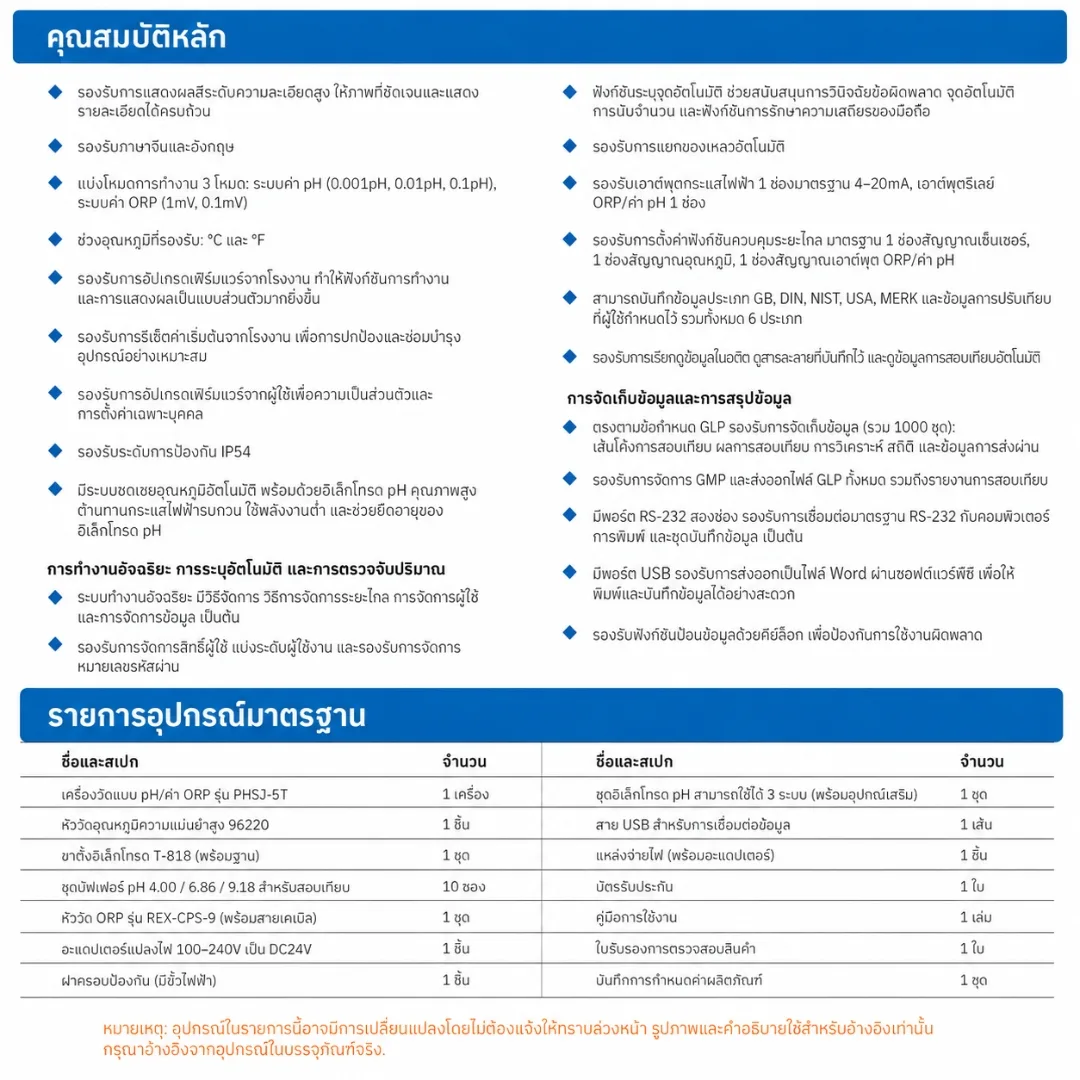 เครื่องวัด pH และวิเคราะห์คุณภาพน้ำอัจฉริยะ