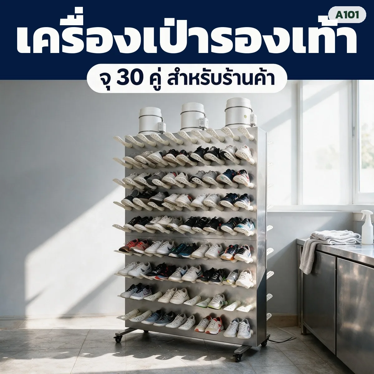 A101 เครื่องเป่ารองเท้าเชิงพาณิชย์ A101 3 ขนาด (รหัส 32899-32901)