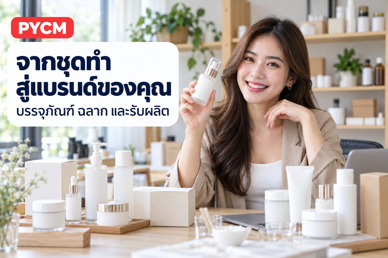 จากชุดทำ สู่แบรนด์ของคุณเอง: บรรจุภัณฑ์ ฉลาก จดแจ้ง อย. และบริการรับผลิต