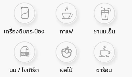 เครื่องดื่มกระป๋อง กาแฟ ชานมเย็น นม โยเกิร์ต ผลไม้ ชาร้อน