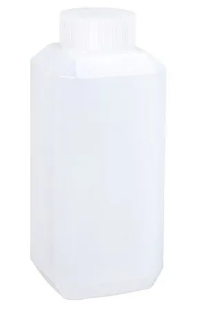 ขวดเหลี่ยม HDPE ขาวขุ่นโปร่งแสง ฝาเกลียวขอบลาย