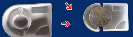 อ่างคลิปล็อก ถอดออกจากตัวเครื่อง