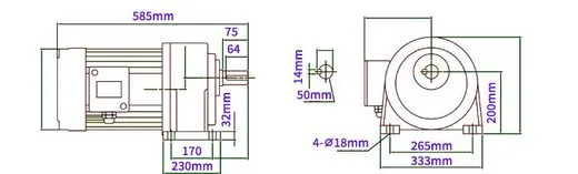 แบบขนาด SGM-3700H-50