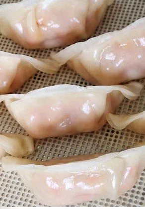 เกี๊ยวไส้กุ้ง/ไส้ต่าง ๆแป้งใสเห็นไส้